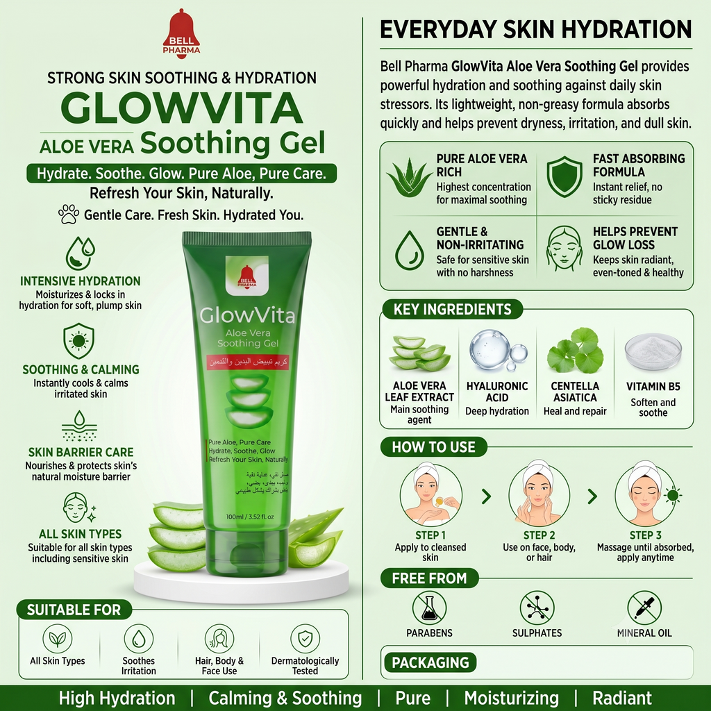 GlowVita Aloe Vera Soothing Gel